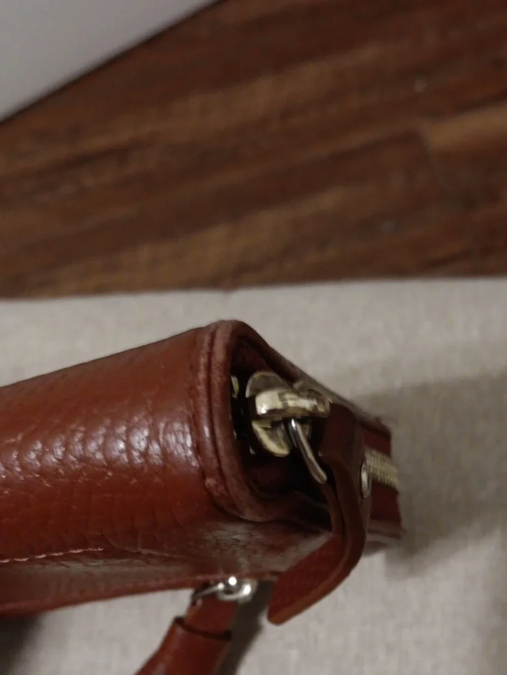 kate spade Brown Tassel Zip Around Leather Wallet